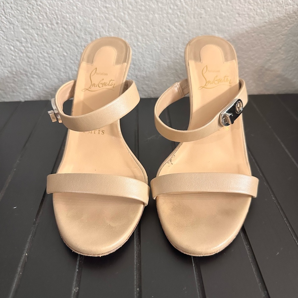 Christian Louboutin Nude Strap Sandals